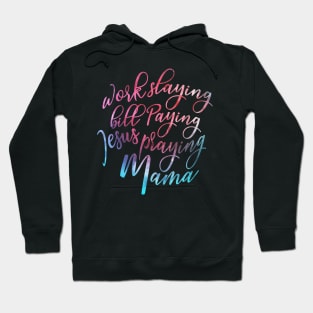 Jesus Praying Mom Hoodie